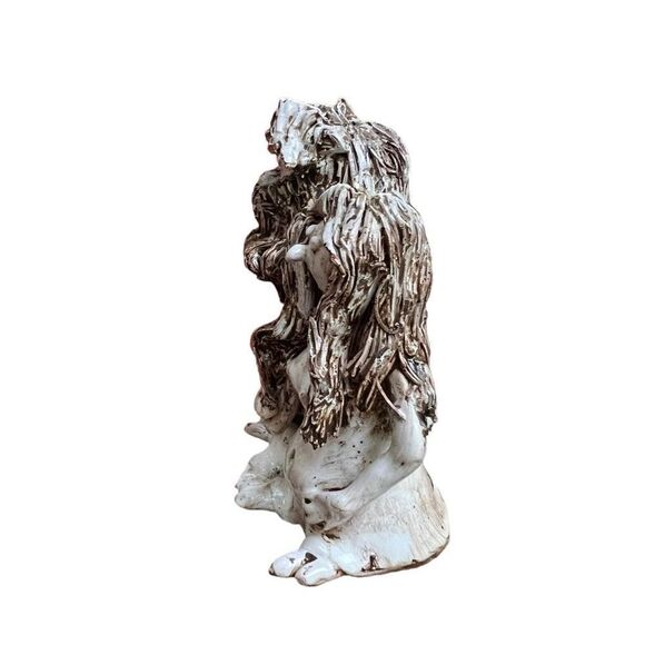 Vintage Adam And Eve Figurine Art Dino Bencini Italian Terracotta Clay - Picture 3 of 8